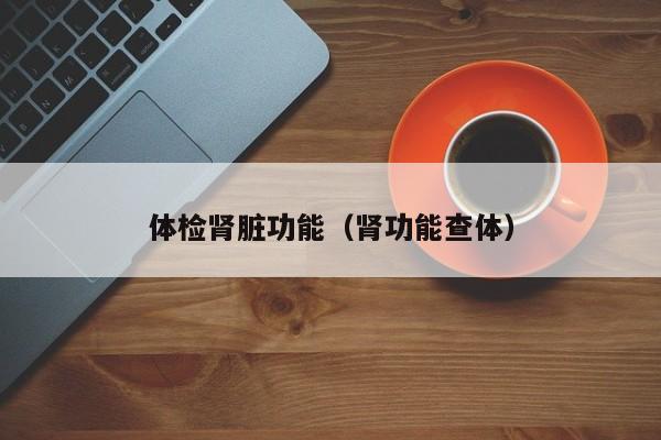 体检肾脏功能(肾功能查体)